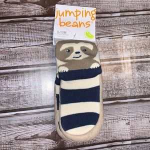 Jumping Beans Sloth slipper socks size 6-12M